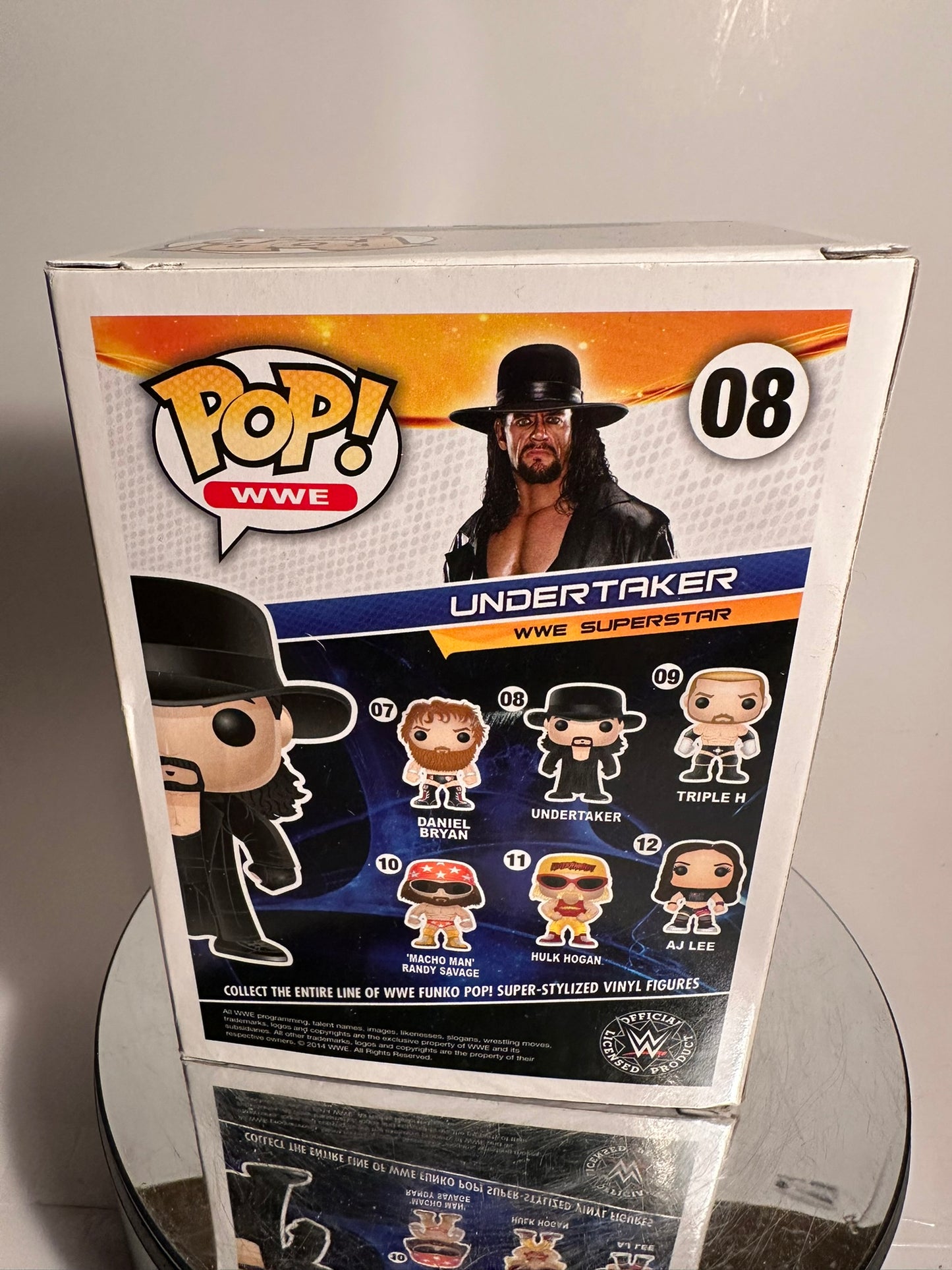 WWE - Undertaker 08 Funko Pop! (Moderate box damage) (Small WWE sticker)