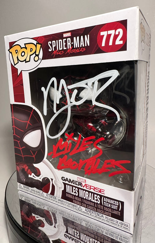 Spider-Man - Miles Morales (Advanced Tech Suit) 772 AUTOGRAPHED Funko Pop!