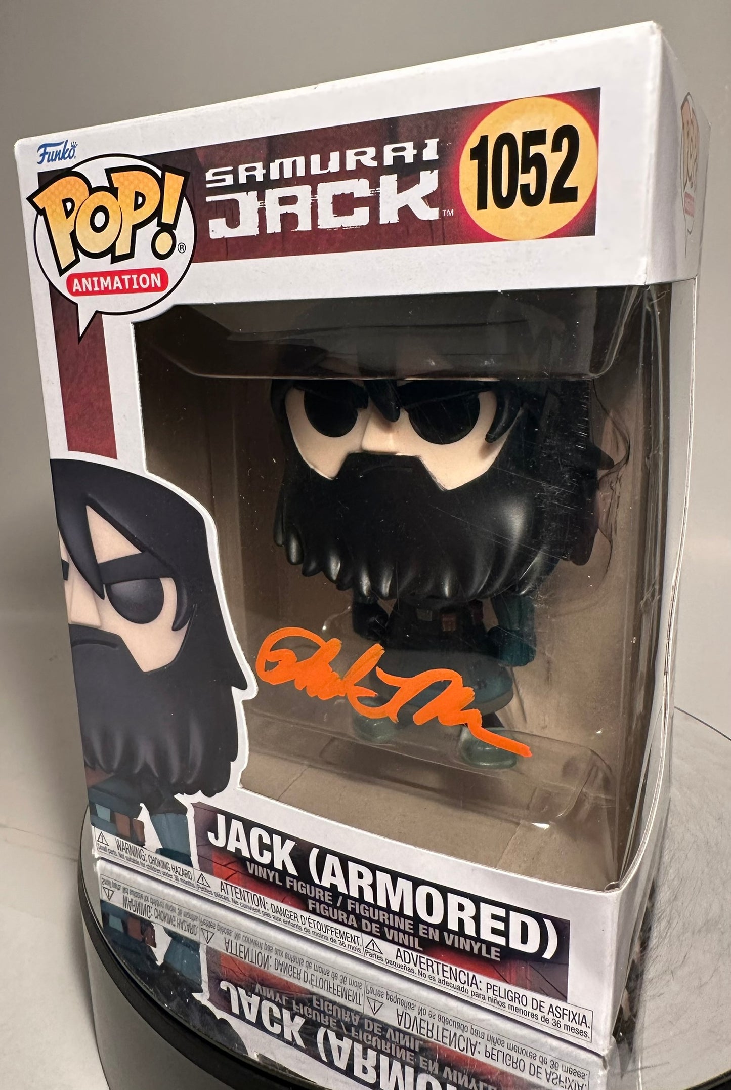 Samurai Jack - Jack (Armored) 1052 AUTOGRAPHED Funko Pop!