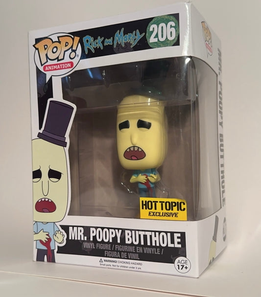 Rick and Morty - Mr. Poopy Butthole (Hot Topic Exclusive) 206  Funko Pop!