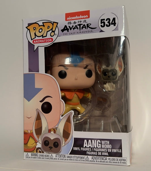 Avatar the Last Airbender - Aang with Momo 534 Funko Pop!