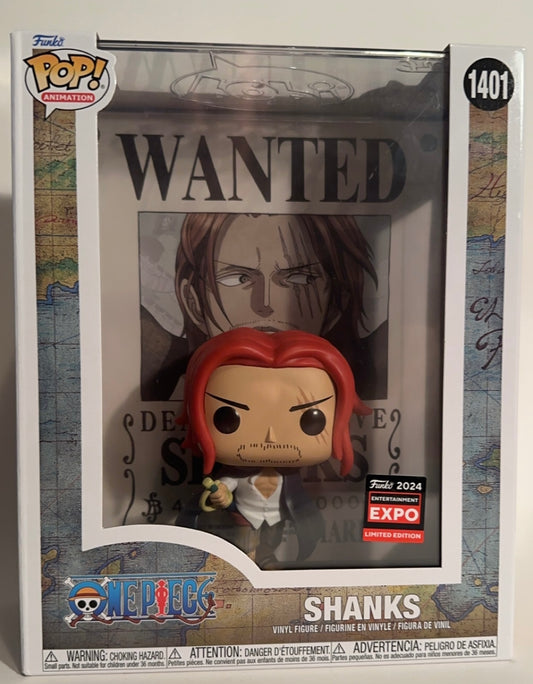 One Piece - Shanks Wanted (Funko 2024 Entertainment Expo Limited Edition) 1401 Funko Pop!