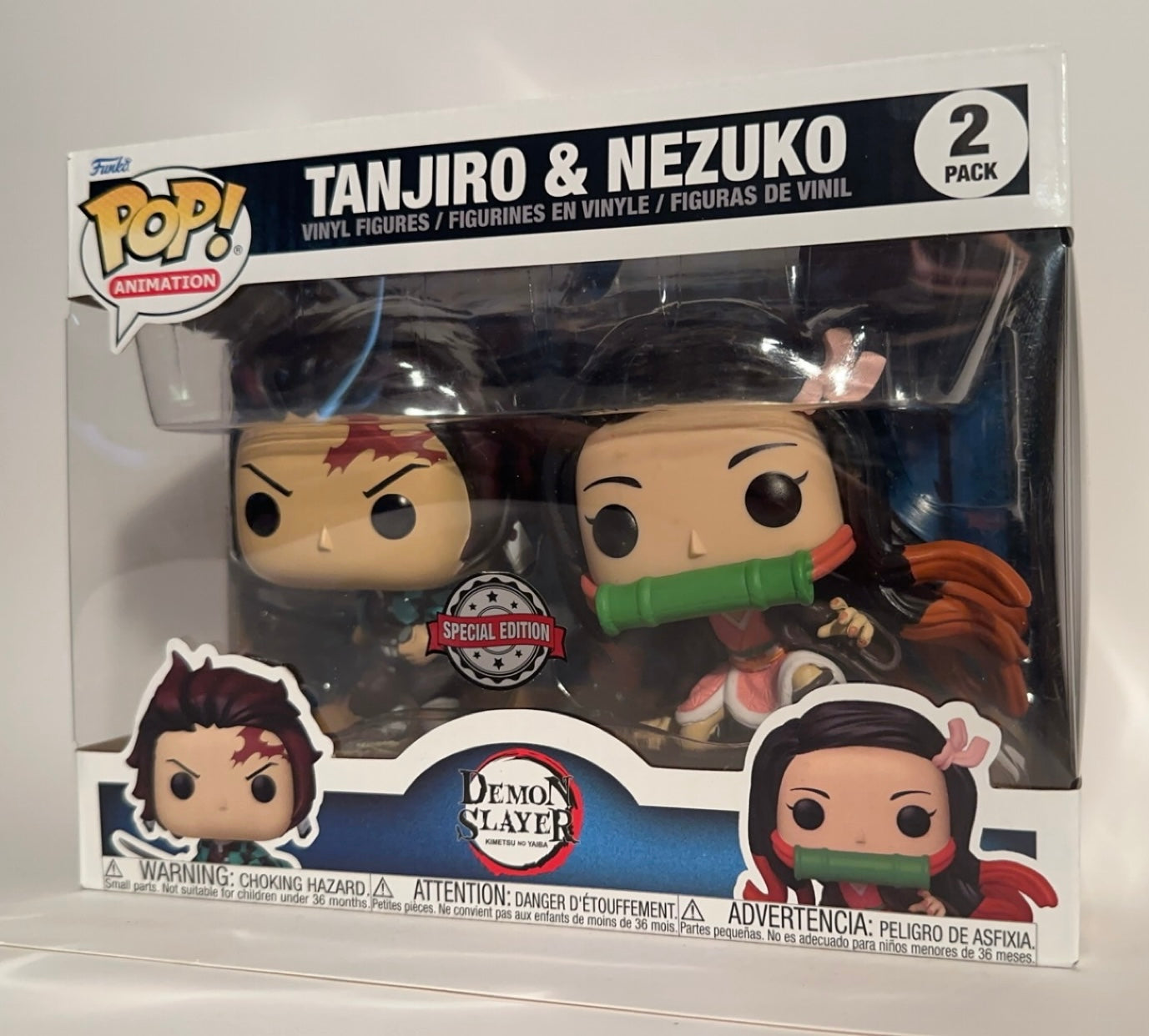 Demon Slayer - Tanjiro & Nezuko (Special Edition) 2 pack Funko Pop!