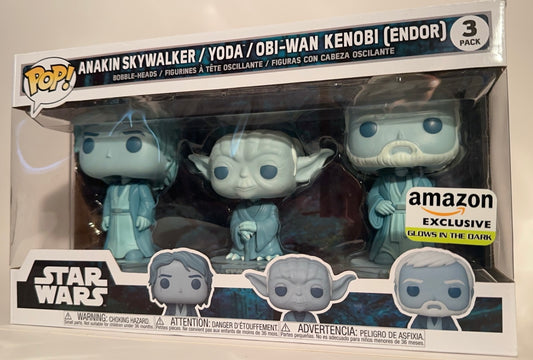 Star Wars - Anakin, Yoda, Obi-Wan (Amazon Exclusive) 3 pack  Funko Pop!