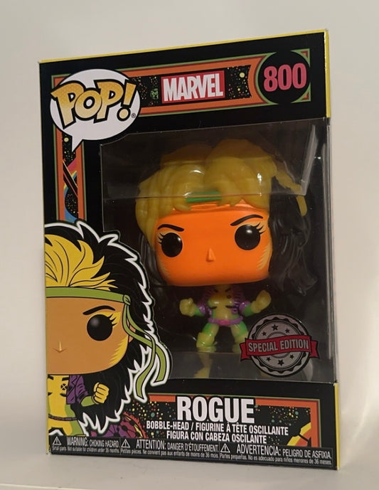 Marvel - Rogue BLACKLIGHT (Special Edition) 800 Funko Pop!