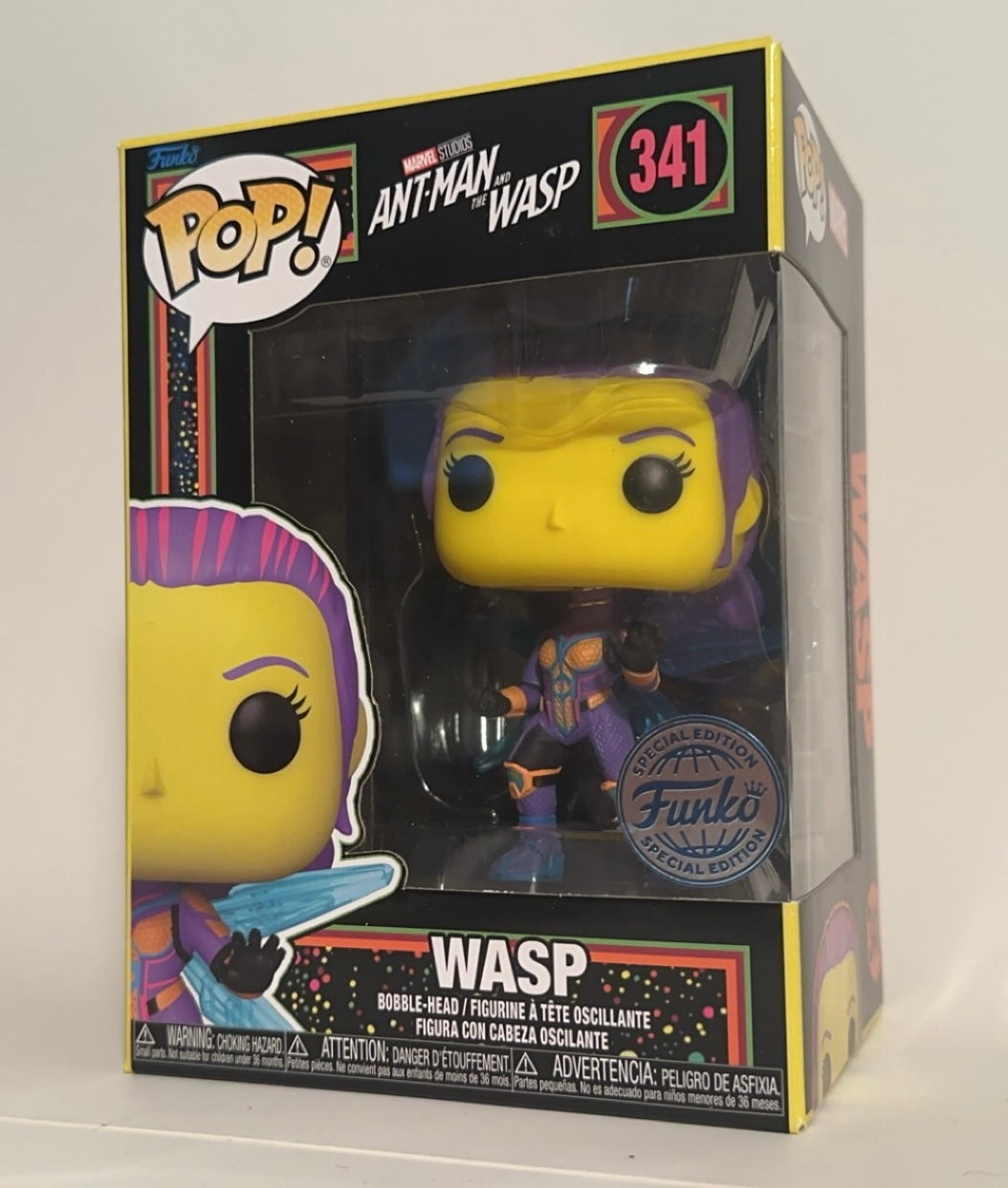 Ant-Man and the Wasp - Wasp BLACKLIGHT (Funko Special Edition) 341 Funko Pop!