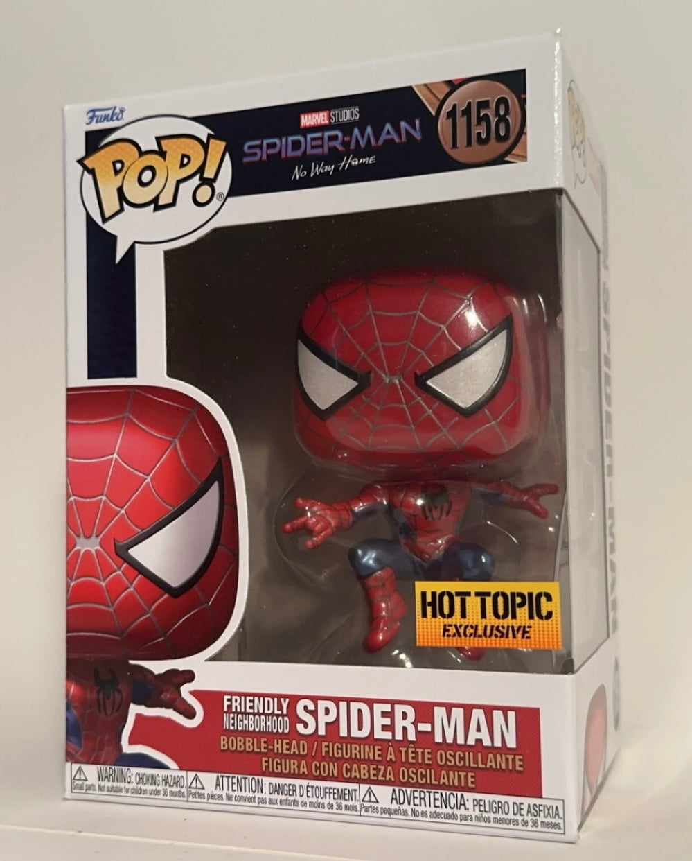 Friendly Neighborhood Spider-Man (Hot Topic Exclusive) 1158 Funko Pop!