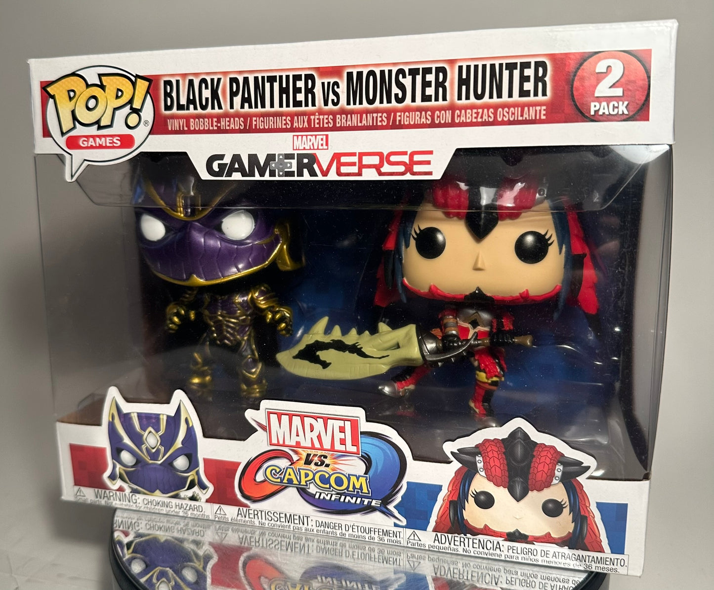 Games - Marvel vs Capcom - Black Panther vs Monster Hunter 2 Pack Funko Pop!