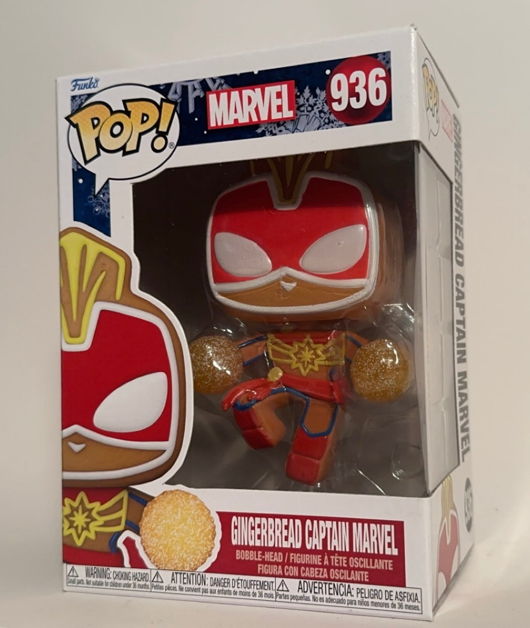 Marvel - Gingerbread Captain Marvel 936 Funko Pop!