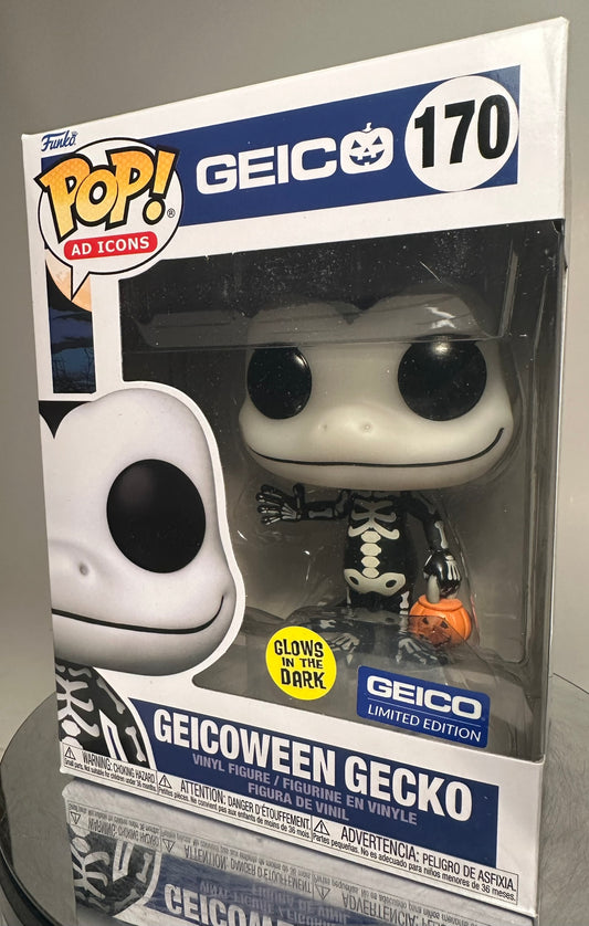 Ad Icons - Geicoween Gecko 170 GITD (Geico Exclusive) Funko Pop!