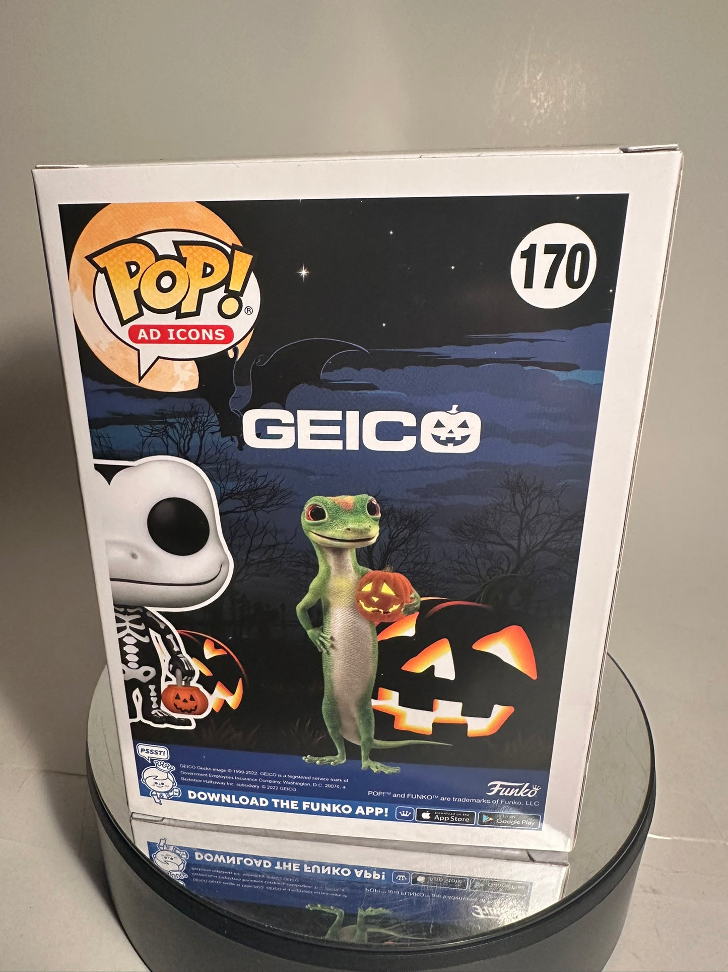 Ad Icons - Geicoween Gecko 170 GITD (Geico Exclusive) Funko Pop!