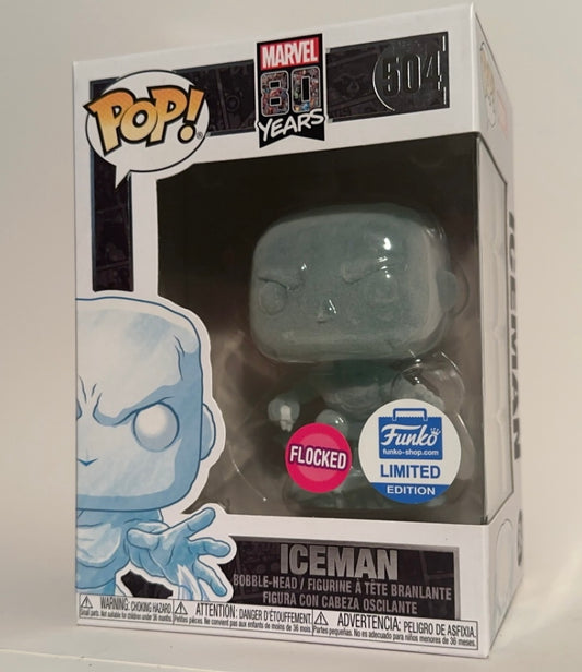 Marvel 80 years - Iceman FLOCKED (Funko Limited Edition) 504 Funko Pop!