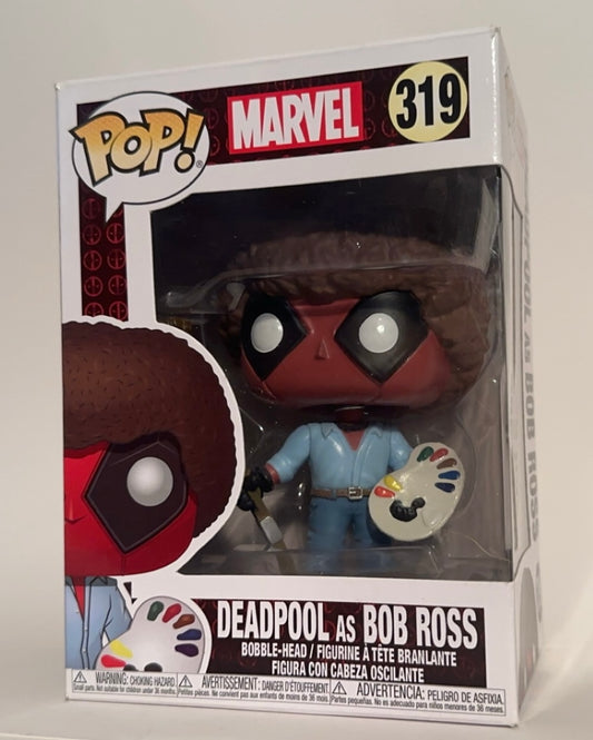 Marvel - Deadpool as Bob Ross 319 Funko Pop!