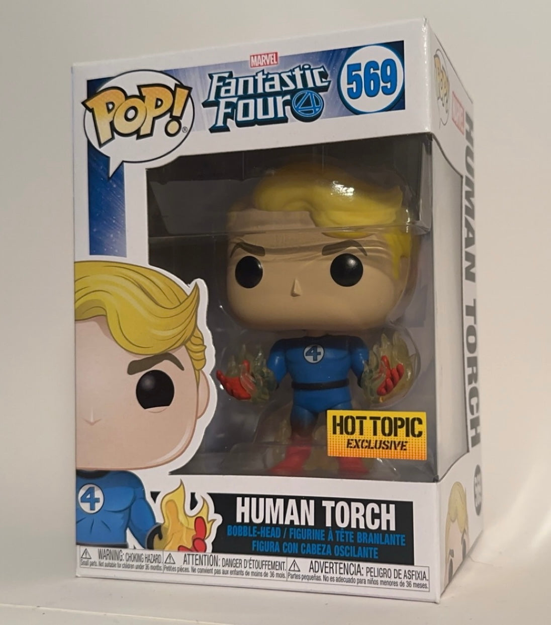 Fantastic Four - Human Torch (Hot Topic Exclusive) 569 Funko Pop!