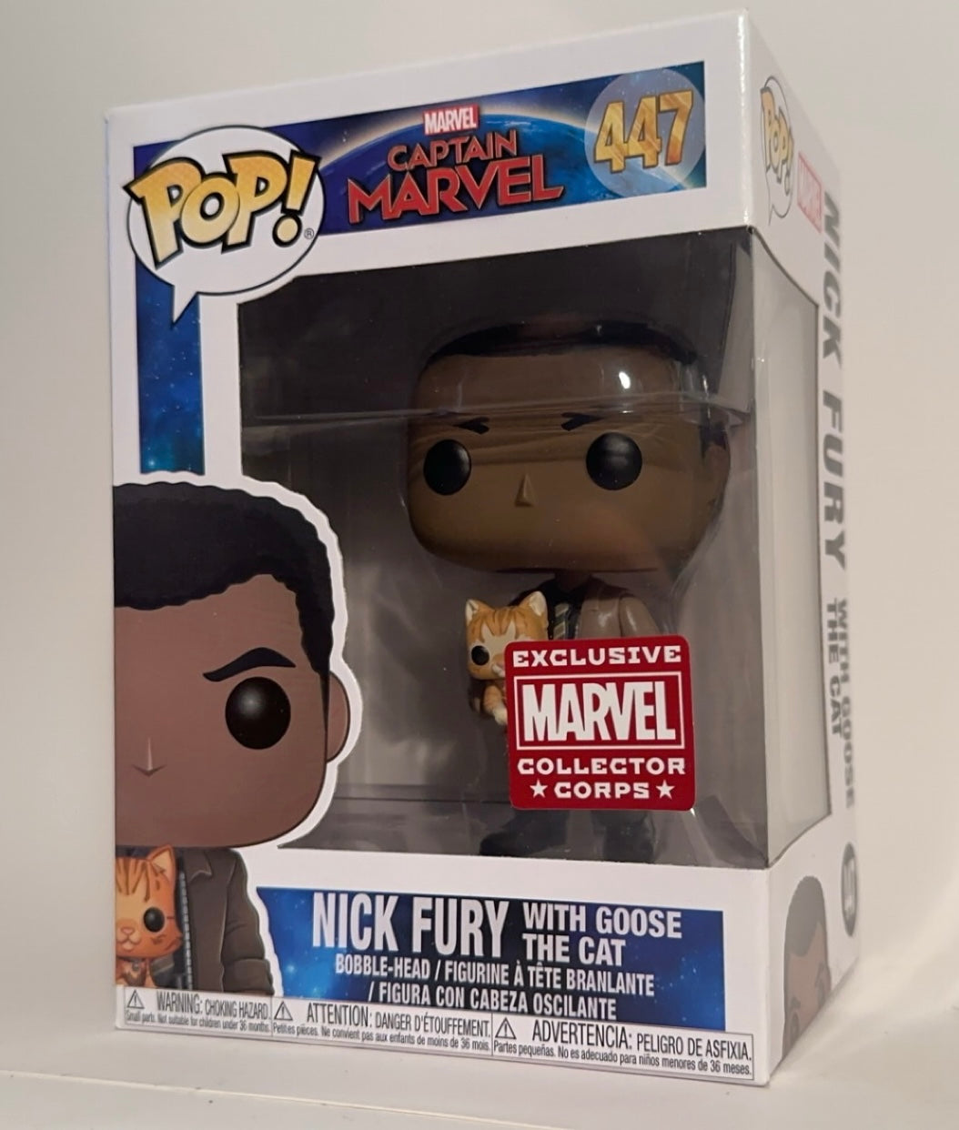 Captain Marvel - Nick Fury (Marvel Exclusive) 447 Funko Pop!