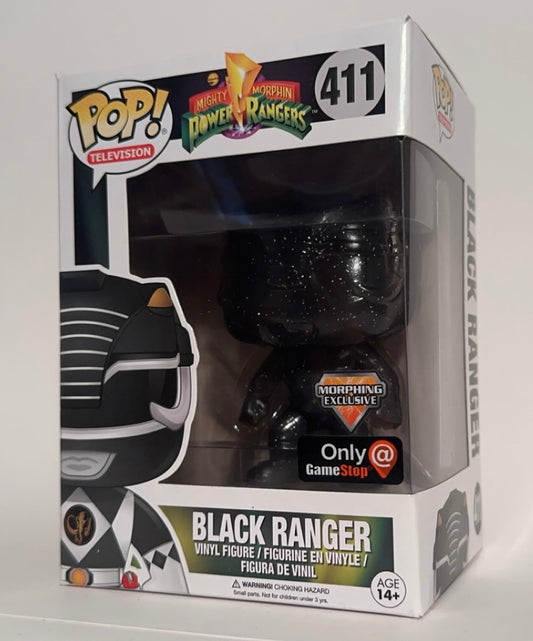 Power Rangers - Black Ranger (Gamestop Exclusive) 411 Funko Pop!