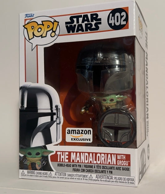 Star Wars - The Mandalorian with Grogu (Amazon Exclusive) 402 Funko Pop!