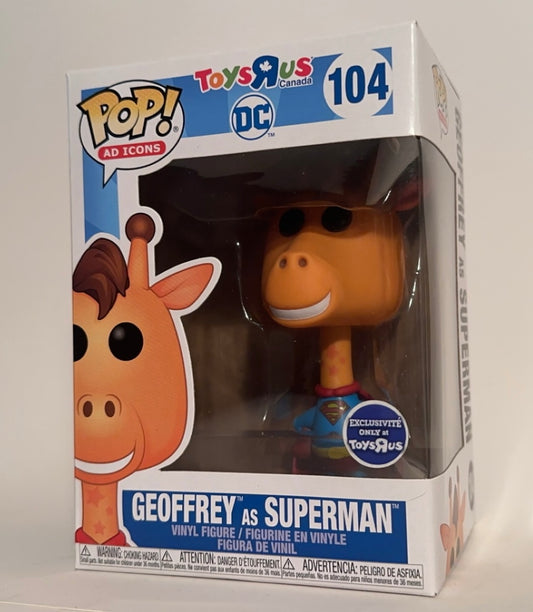 Geoffrey as Superman (ToysRUs Exclusive) 104 Funko Pop!