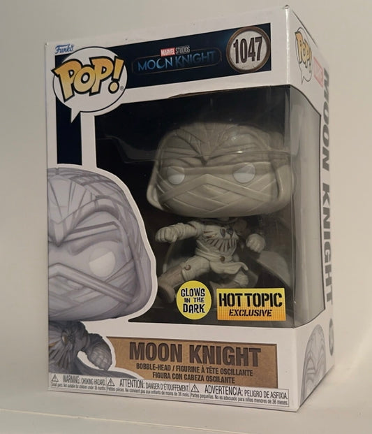 Marvel - Moon Knight 1047 GITD (Hot Topic Exclusive) Funko Pop! (Damaged)