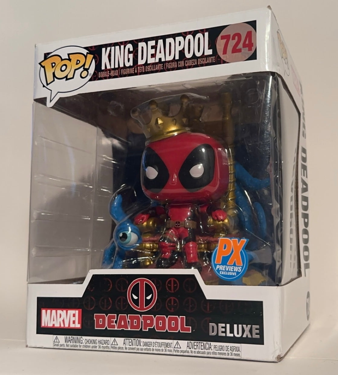 Marvel - King Deadpool 6" (PX Previews Exclusive) 724 Funko Pop!