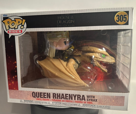 House of the Dragon - Queen Rhaenyra with Syrax 305 Funko Pop! RIDES