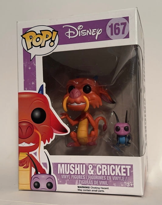 Disney - Mushu & Cricket 167 Funko Pop!