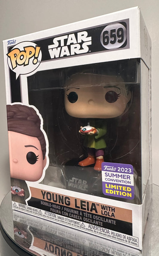 Star Wars - Young Leia with Lola 659 (2023 Summer Convention Limited Edition) Funko Pop!