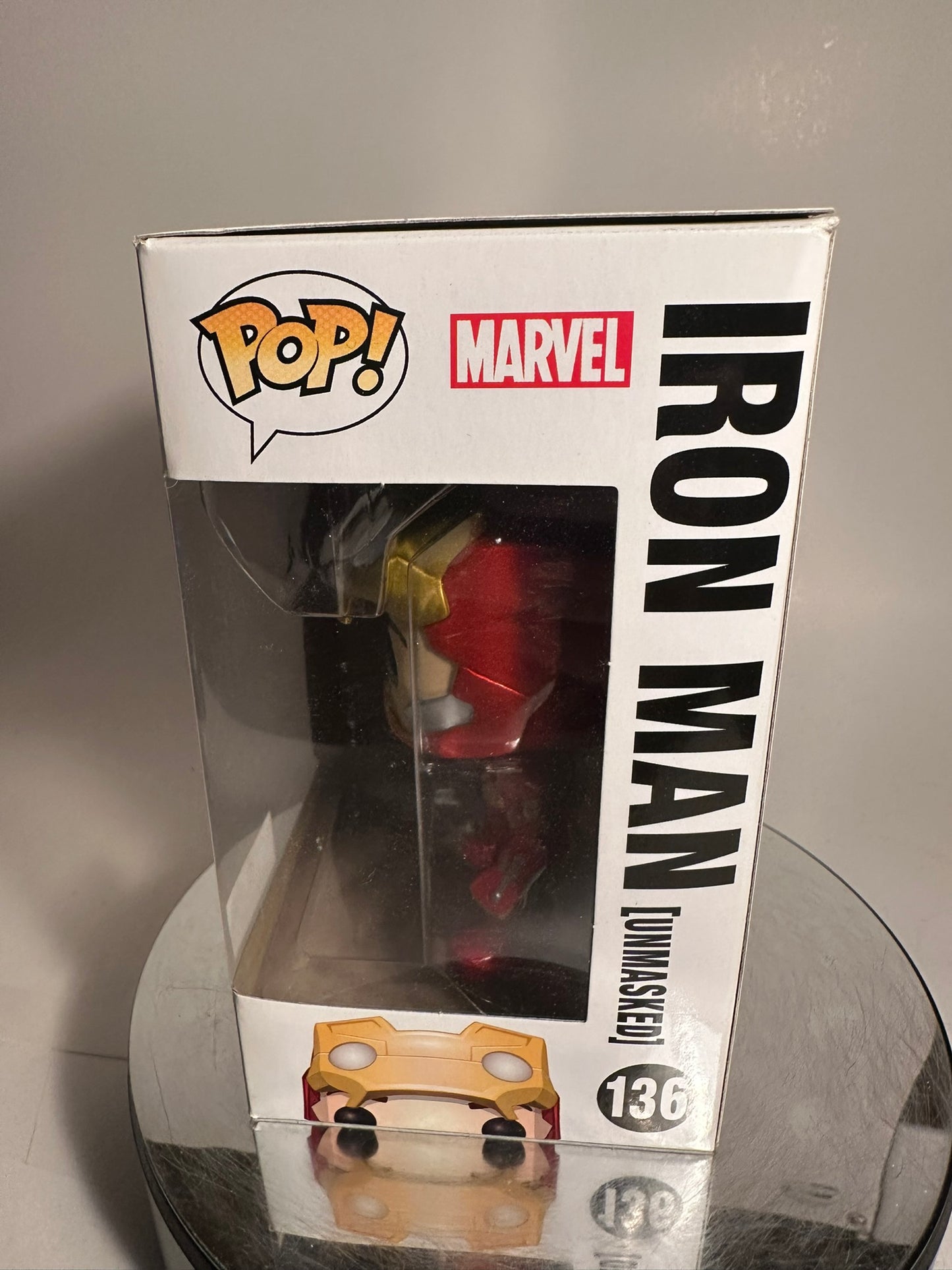 Marvel - Iron Man (Unmasked) 136 (Hot Topic Exclusive) Funko Pop!