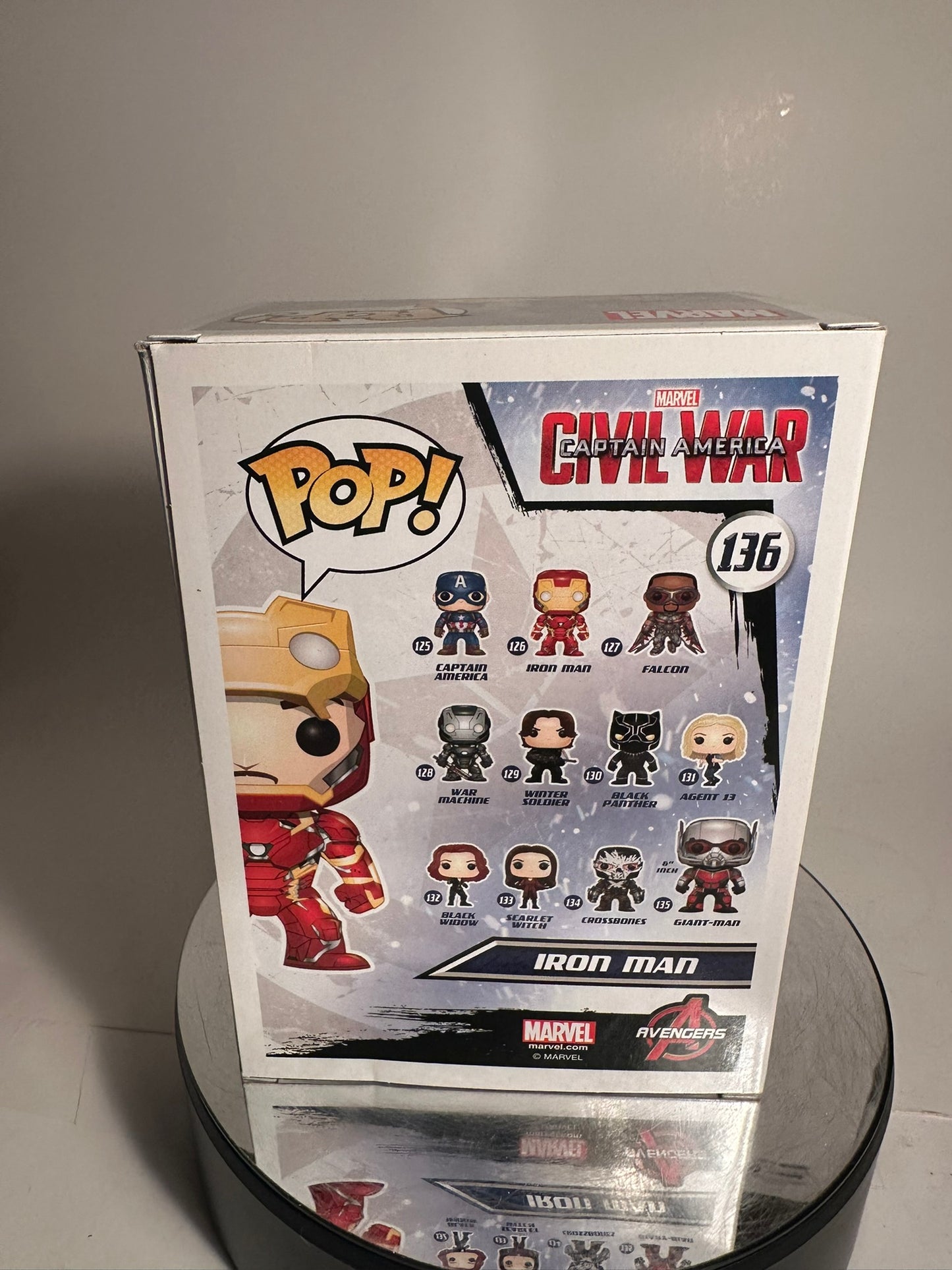 Marvel - Iron Man (Unmasked) 136 (Hot Topic Exclusive) Funko Pop!