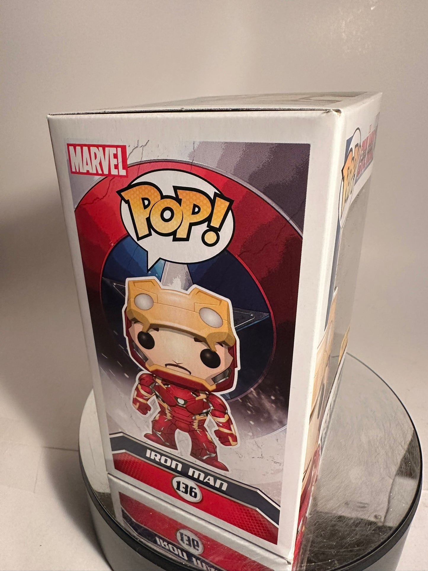 Marvel - Iron Man (Unmasked) 136 (Hot Topic Exclusive) Funko Pop!