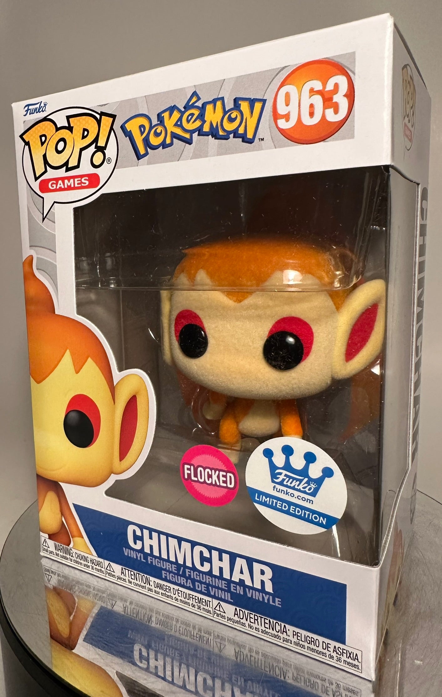 Pokemon - Chimchar 963 FLOCKED (Funko Store Exclusive) Funko Pop!