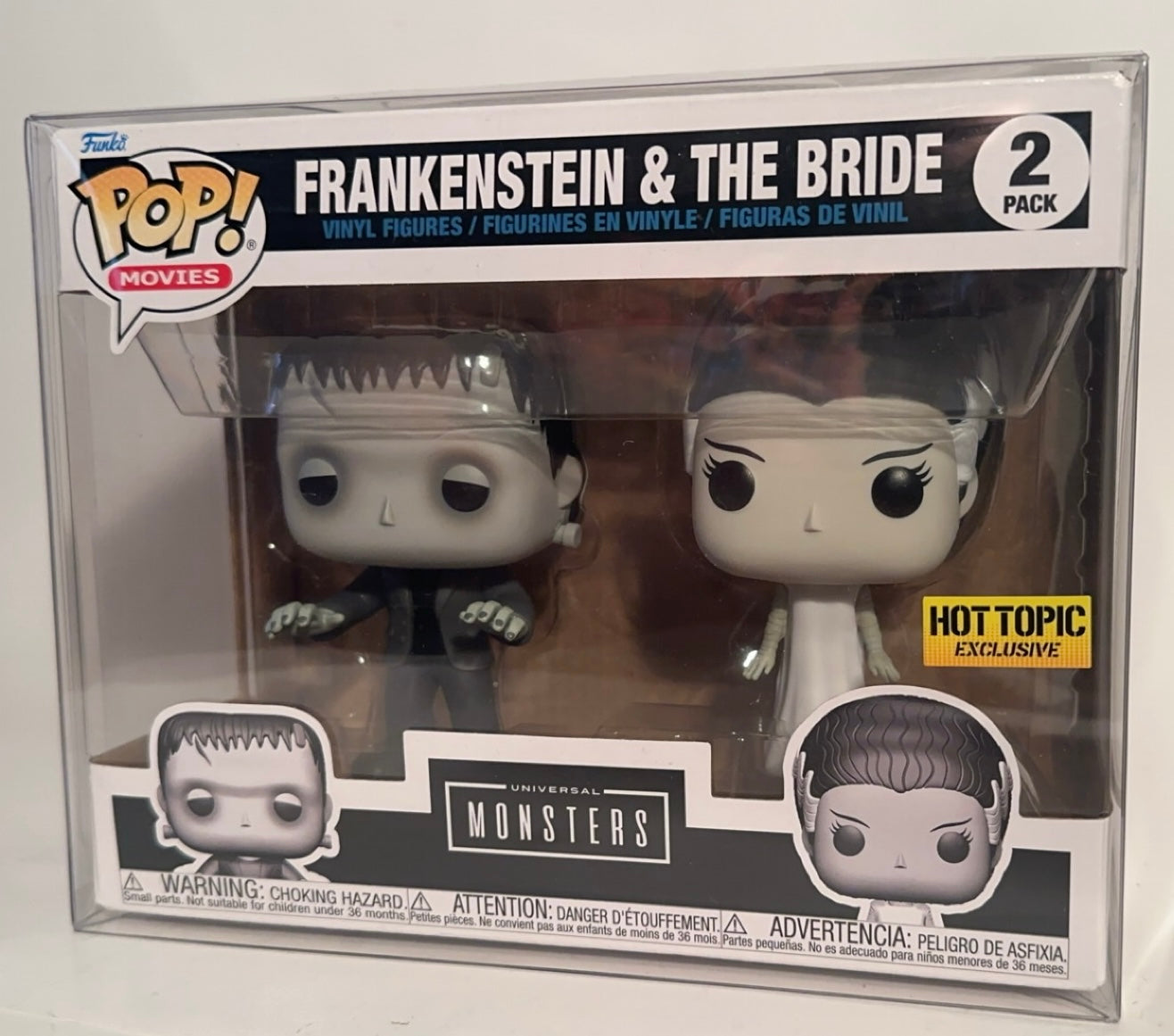 Frankenstein & the Bride (Hot Topic Exclusive) 2 Pack Funko Pop!