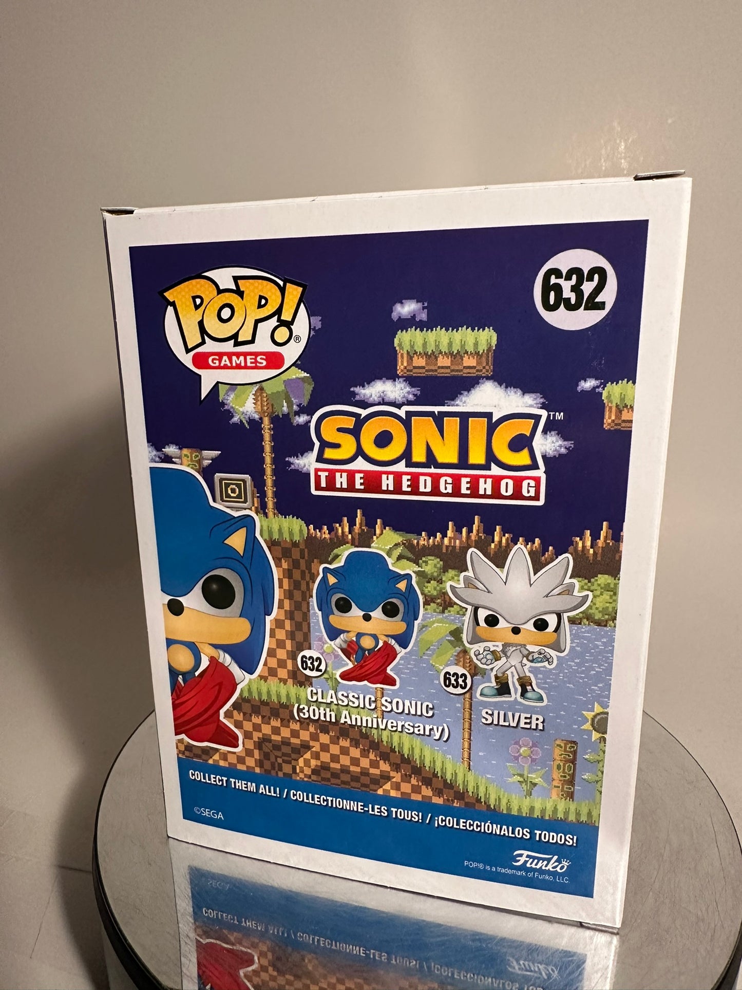 Sonic the Hedgehog - Classic Sonic 632 FLOCKED (Funko Store Exclusive) Funko Pop!