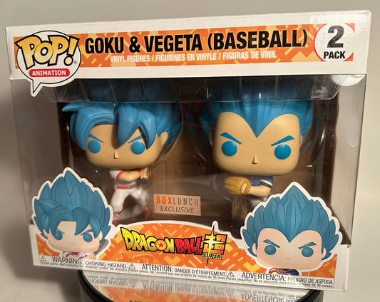 Dragon Ball Z - Goku & Vegeta (Baseball) 2 Pack (Box Lunch Exclusive) Funko Pop!