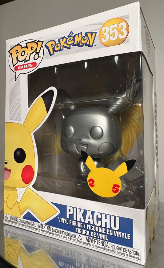 Pokemon - Pikachu 353 METALLIC Funko Pop!