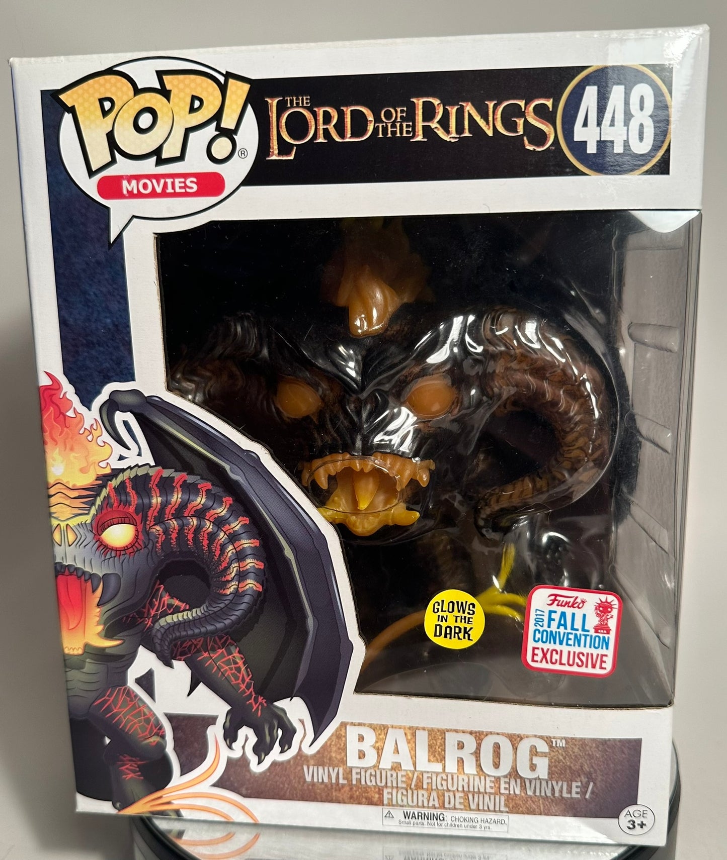 Lord of the Rings - Balrog 448 GITD (2017 Fall Convention Exclusive) 6" Funko Pop!