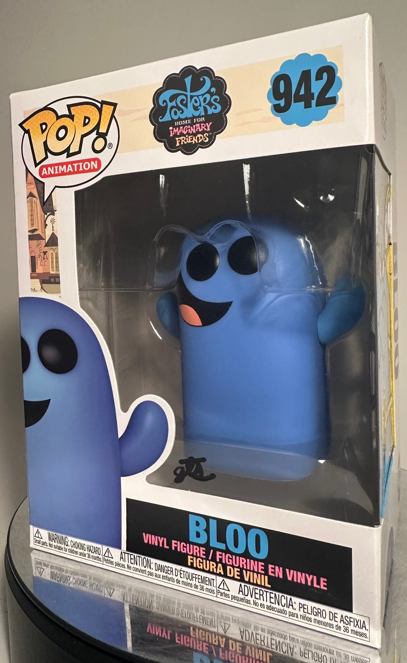 Fosters Home For Imaginary Friends - Bloo 942 CUSTOM ARTWORK Funko Pop!