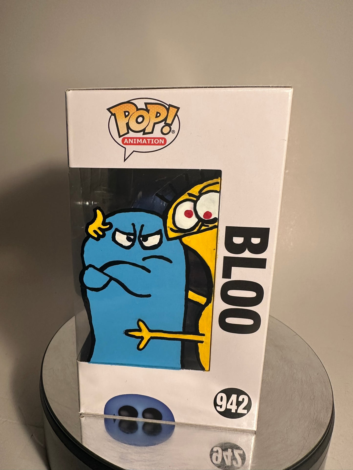 Fosters Home For Imaginary Friends - Bloo 942 CUSTOM ARTWORK Funko Pop!