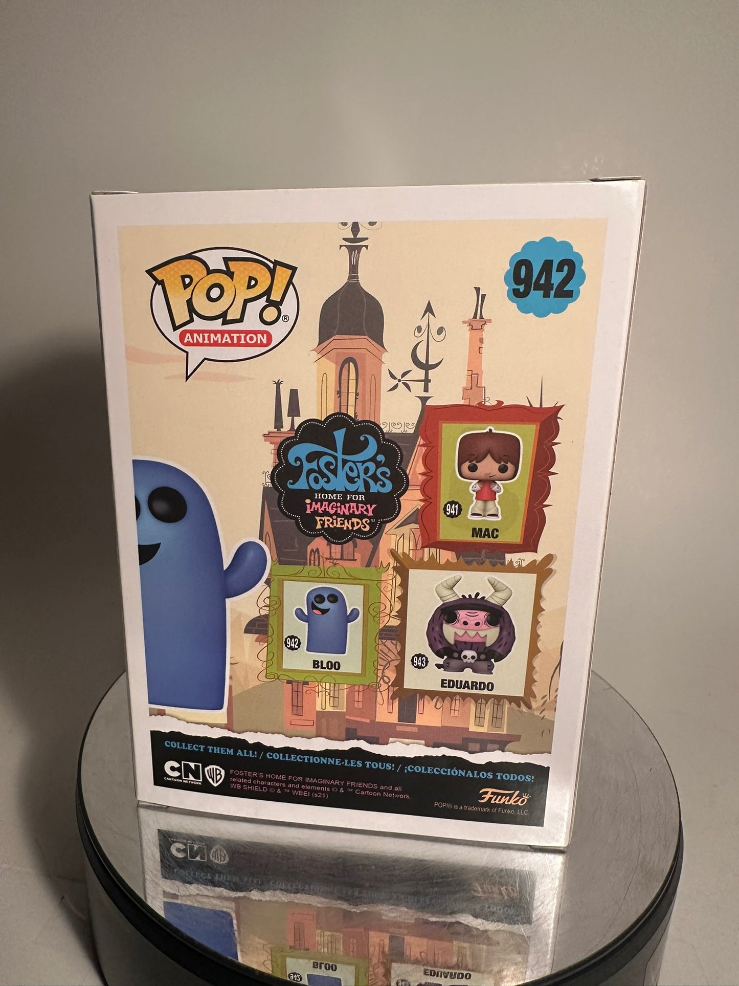 Fosters Home For Imaginary Friends - Bloo 942 CUSTOM ARTWORK Funko Pop!