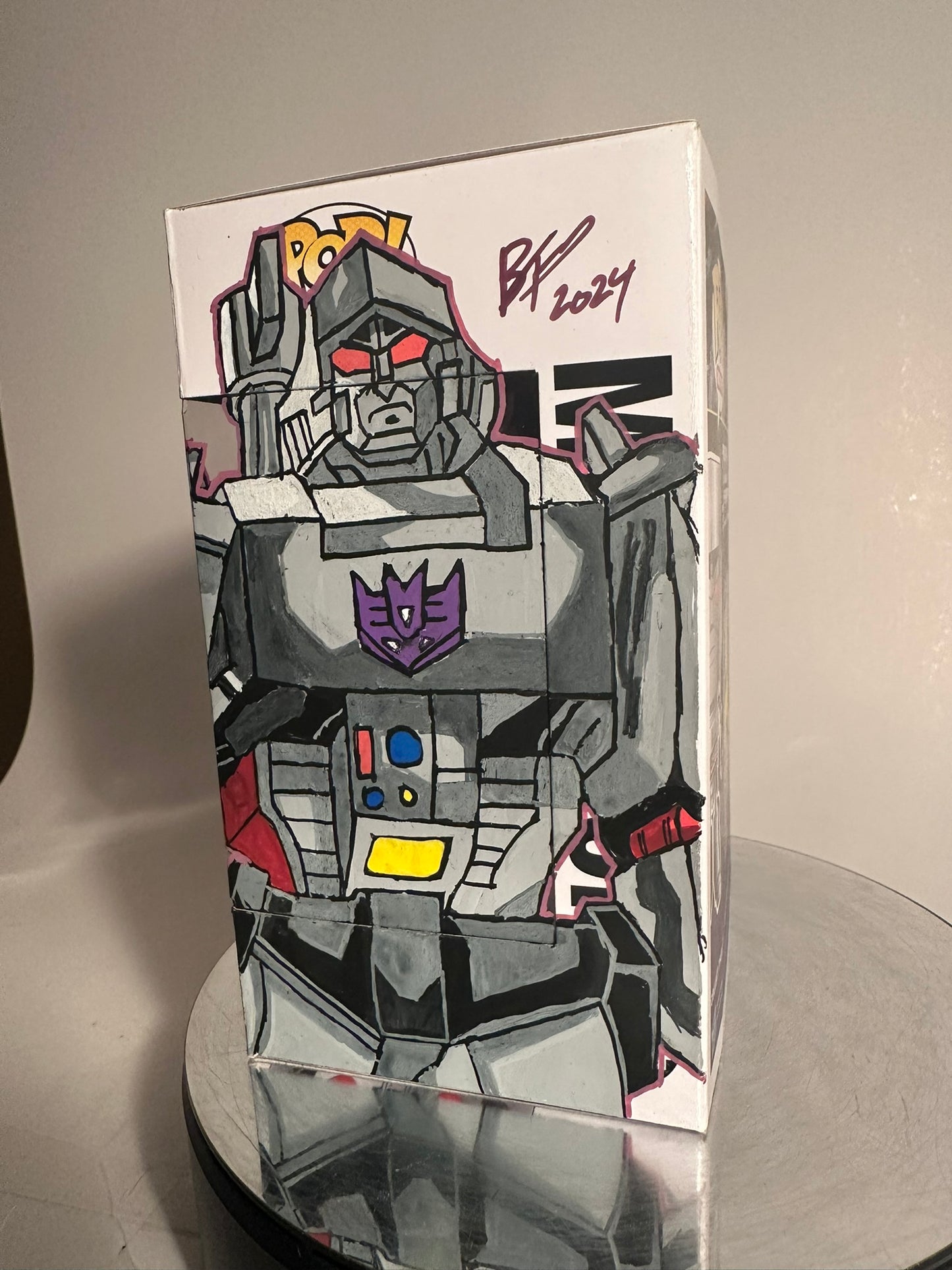 Retro Toys - Transformers - Megatron 24 CUSTOM ARTWORK Funko Pop!