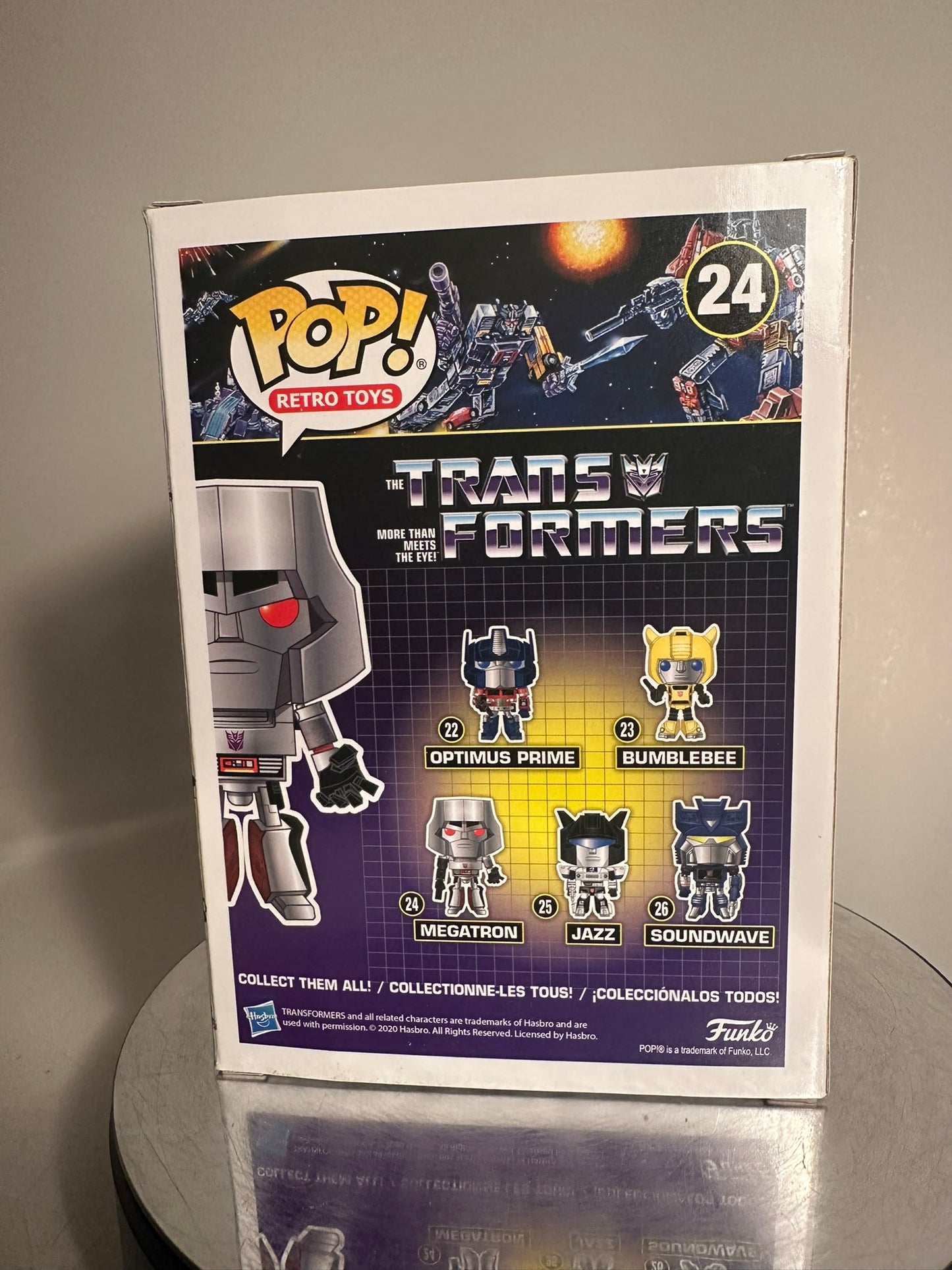 Retro Toys - Transformers - Megatron 24 CUSTOM ARTWORK Funko Pop!