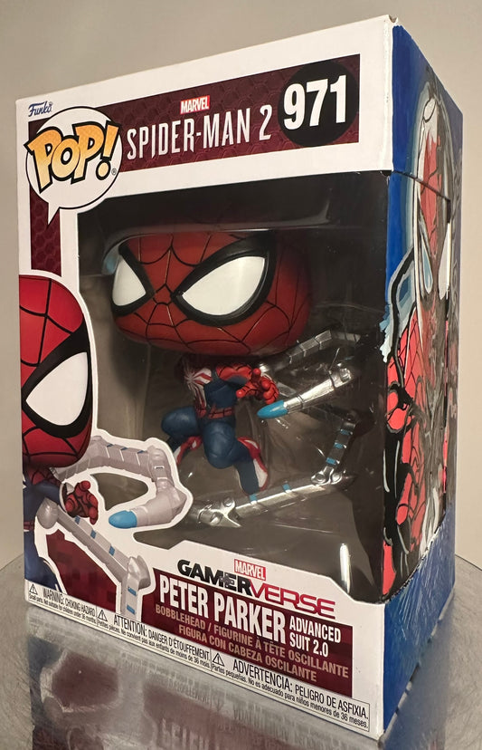 Spider-Man - Peter Parker Advanced Suit 2.0 971 CUSTOM ARTWORK Funko Pop!