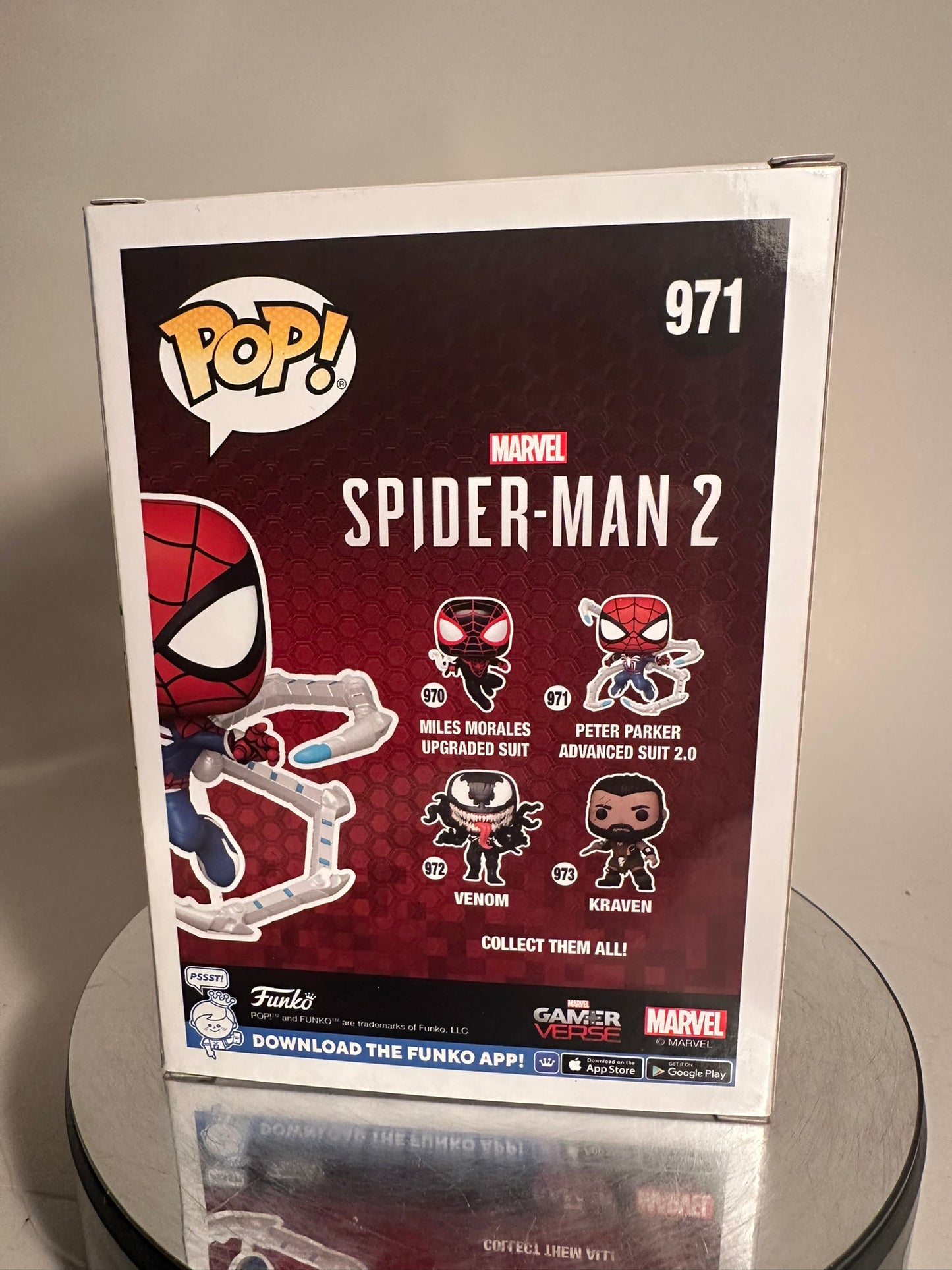 Spider-Man - Peter Parker Advanced Suit 2.0 971 CUSTOM ARTWORK Funko Pop!