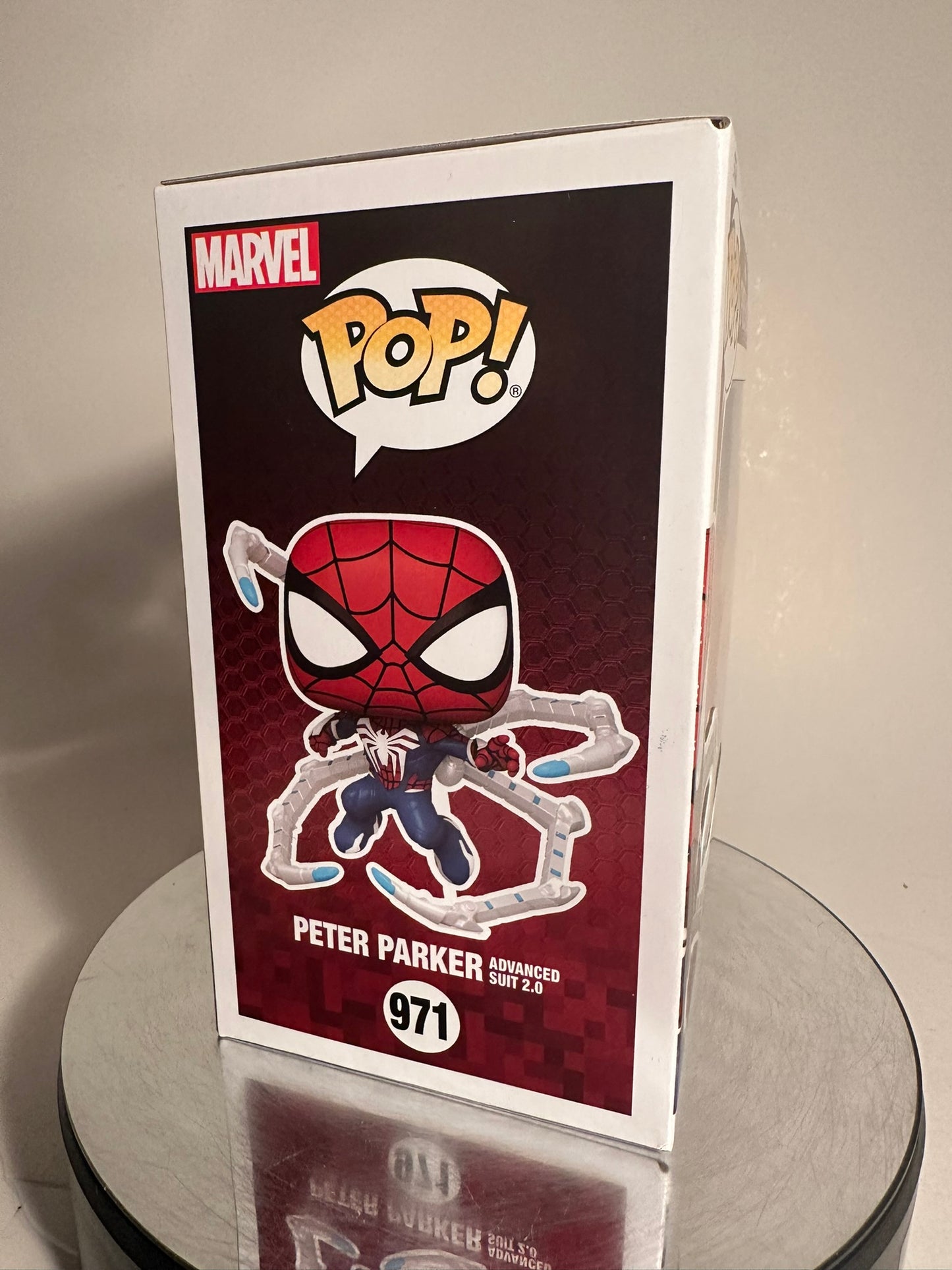 Spider-Man - Peter Parker Advanced Suit 2.0 971 CUSTOM ARTWORK Funko Pop!