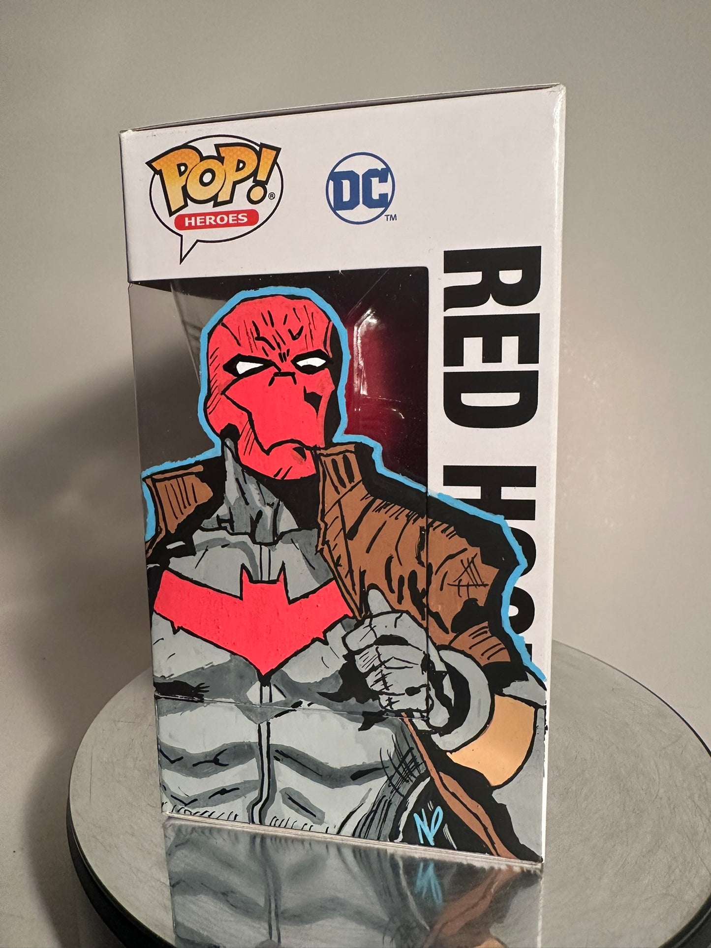 DC - Red Hood 372 Pop in a Box Exclusive CUSTOM ARTWORK Funko Pop!