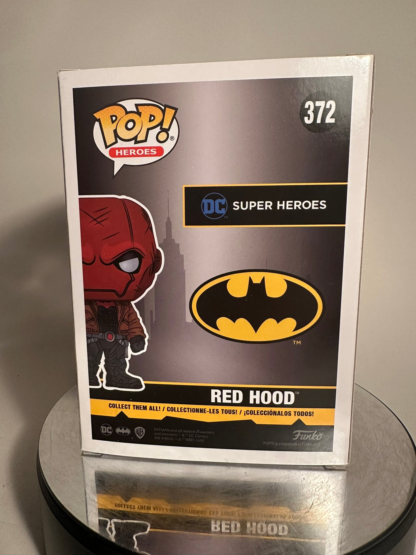 DC - Red Hood 372 Pop in a Box Exclusive CUSTOM ARTWORK Funko Pop!