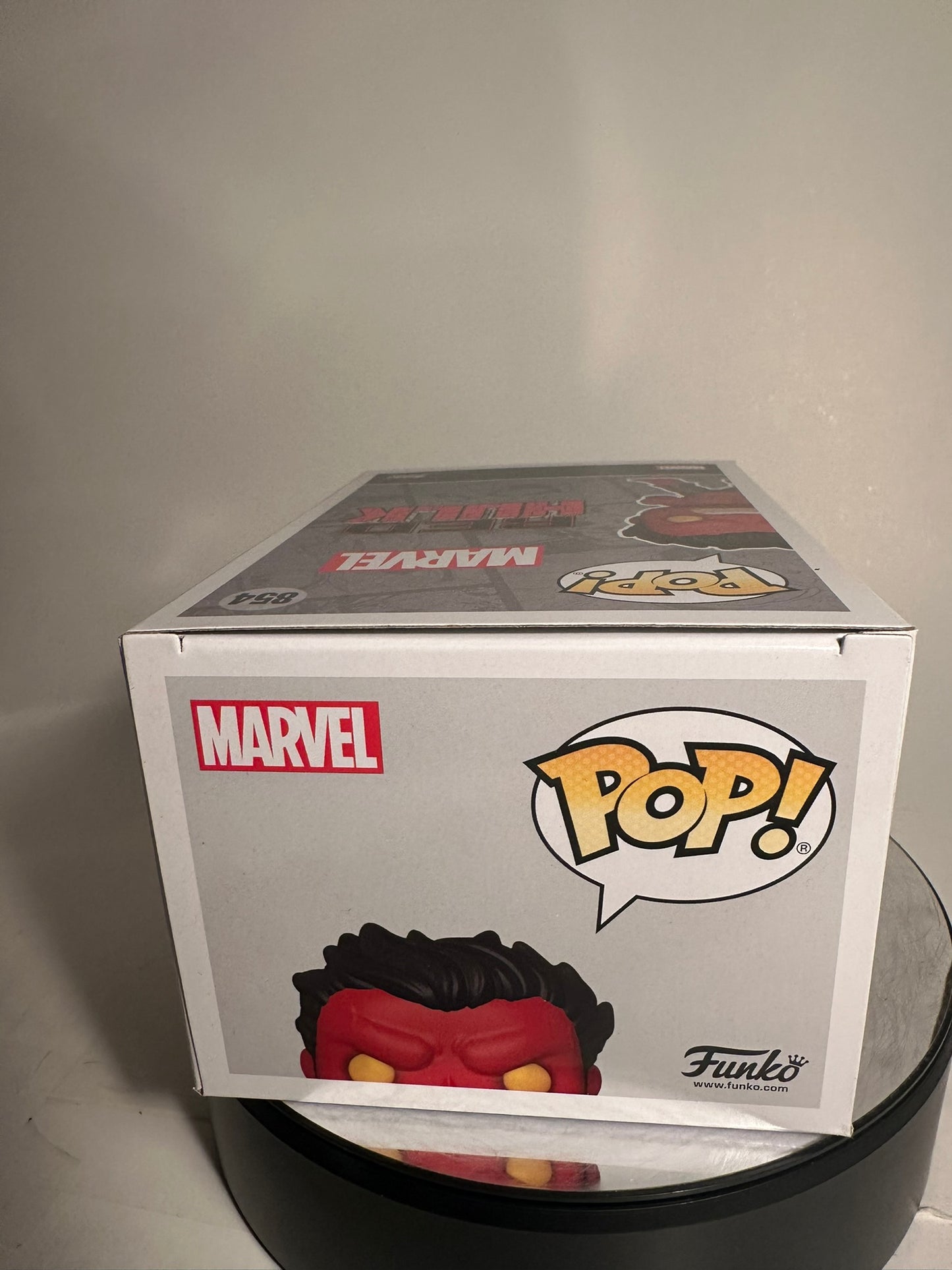 Marvel - Red Hulk 854 Hot Topic Exclusive CUSTOM ARTWORK Funko Pop!