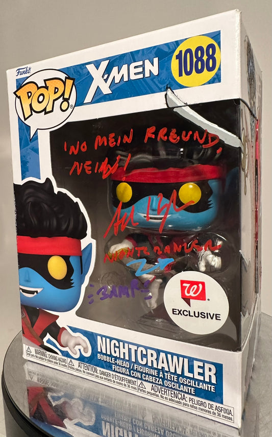 Marvel - Nightcrawler 1088 Walgreens Exclusive AUTOGRAPHED + CUSTOM ARTWORK Funko Pop!