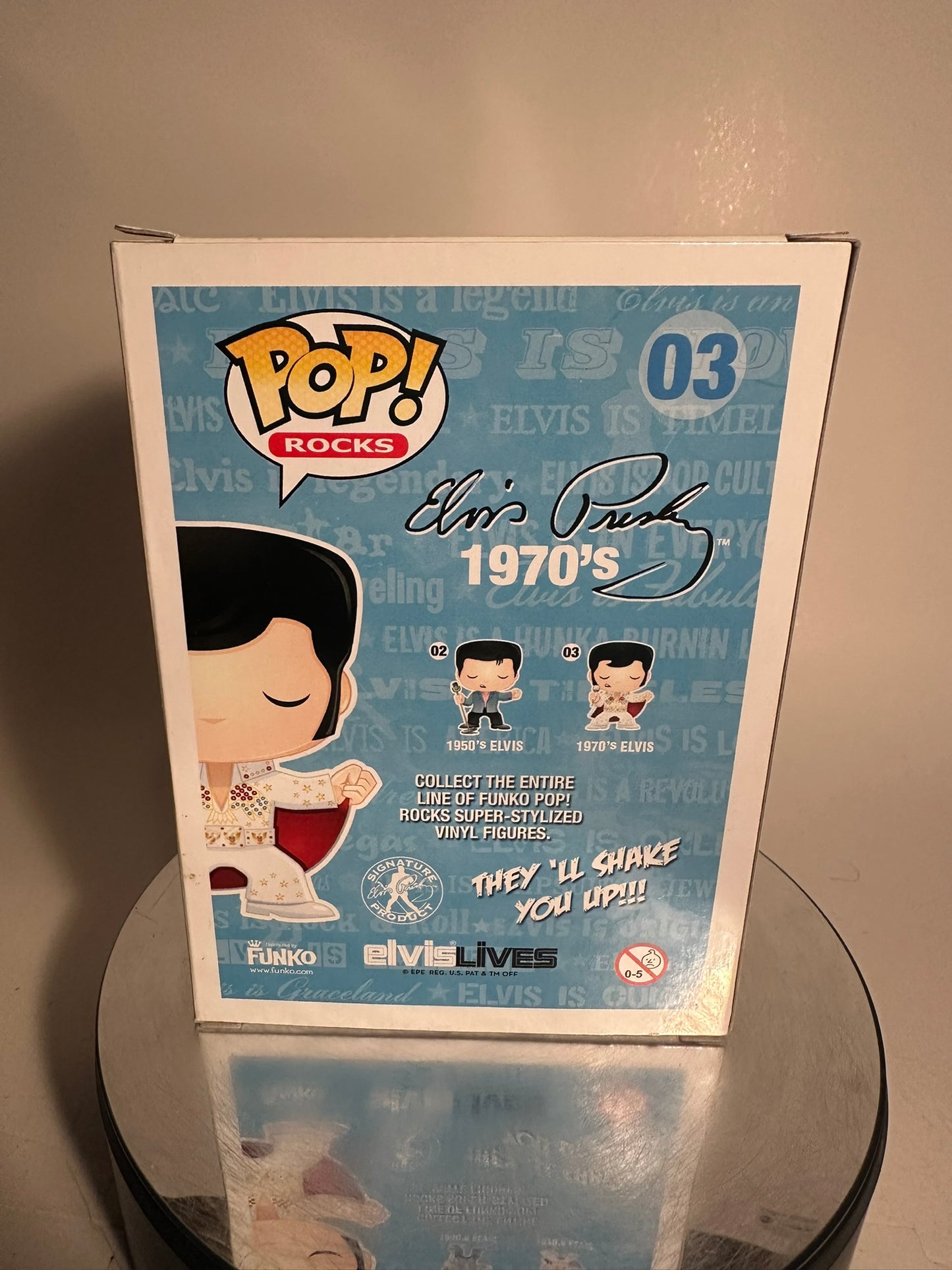 Rocks - 1970's Elvis 03 RARE VAULTED Funko Pop! 2011 Release