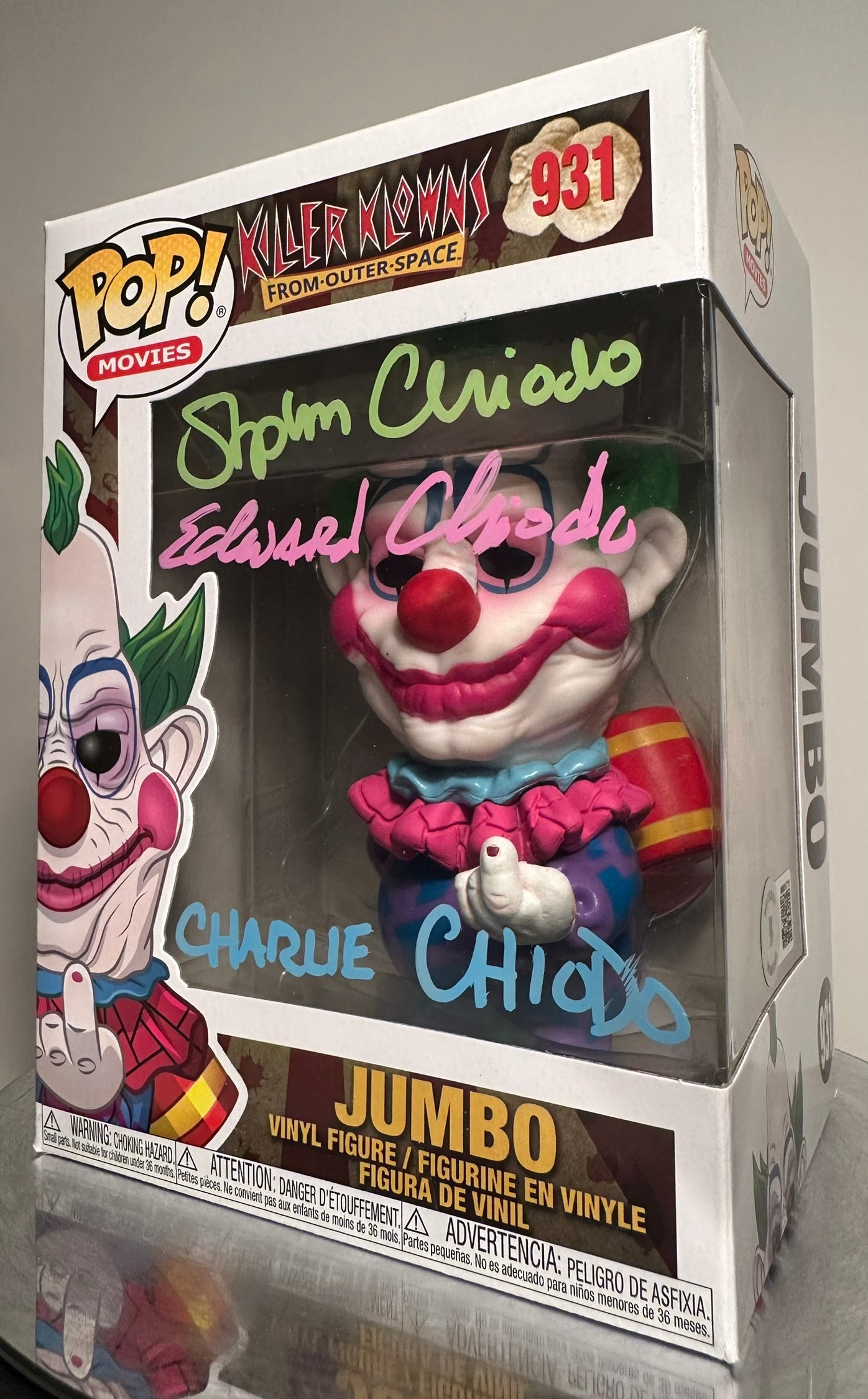 Killer Klowns From-Outer-Space - Jumbo 931 AUTOGRAPHED Funko Pop!